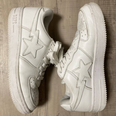 BAPESTA Leather sneakers white a bathing ape BAPE STA NIGO US 6 | eBay