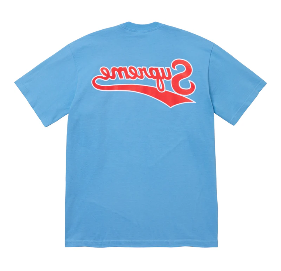 Supreme Backwards Tee Bright Blue SS24T22 SIZE XL EXTRA LARGE | eBay