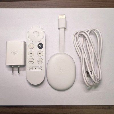 Google Chromecast with Google TV 4K - Snow. 705353038525| eBay