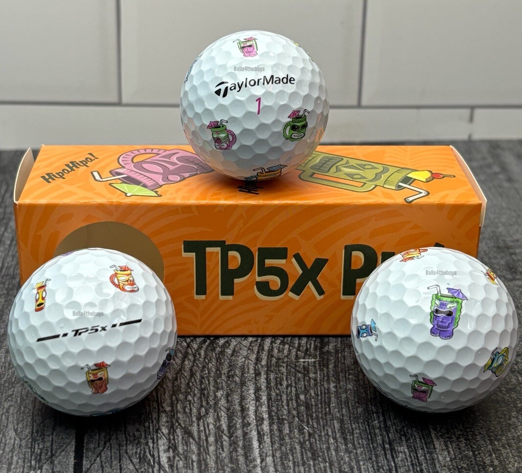 Taylormade TP5x Pix Tiki Hawaii Logo Golf Balls (3 New Golf Balls