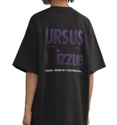 BAPE A BATHING APE - Izzue Ursus x Bape Logo Tee BLACK Colour