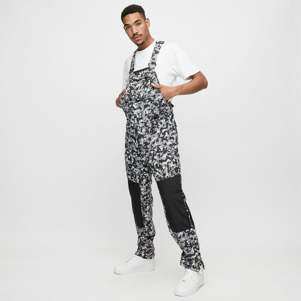 $180 Nike NRG ACG Woven Overall Camo Print Black White Grey CI0417