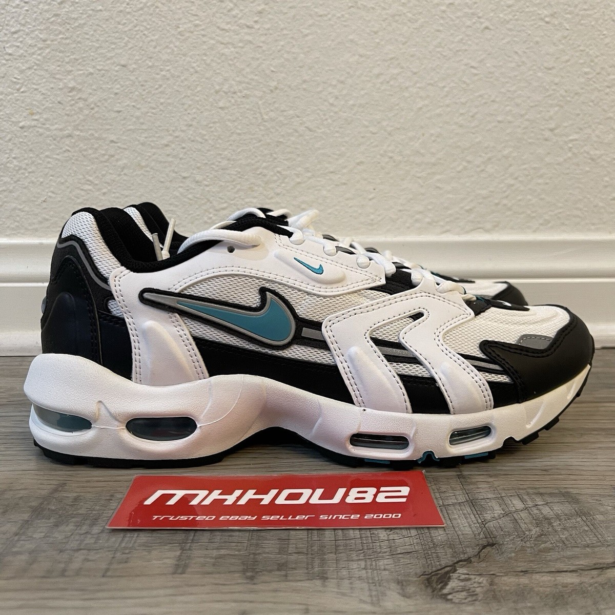 New Nike Air Max 96 II Mystic Teal White Black Running Shoe CZ1921