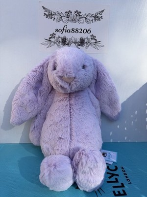Jellycat Authentic Medium Original Lilac Bashful Bunny Plush Toy