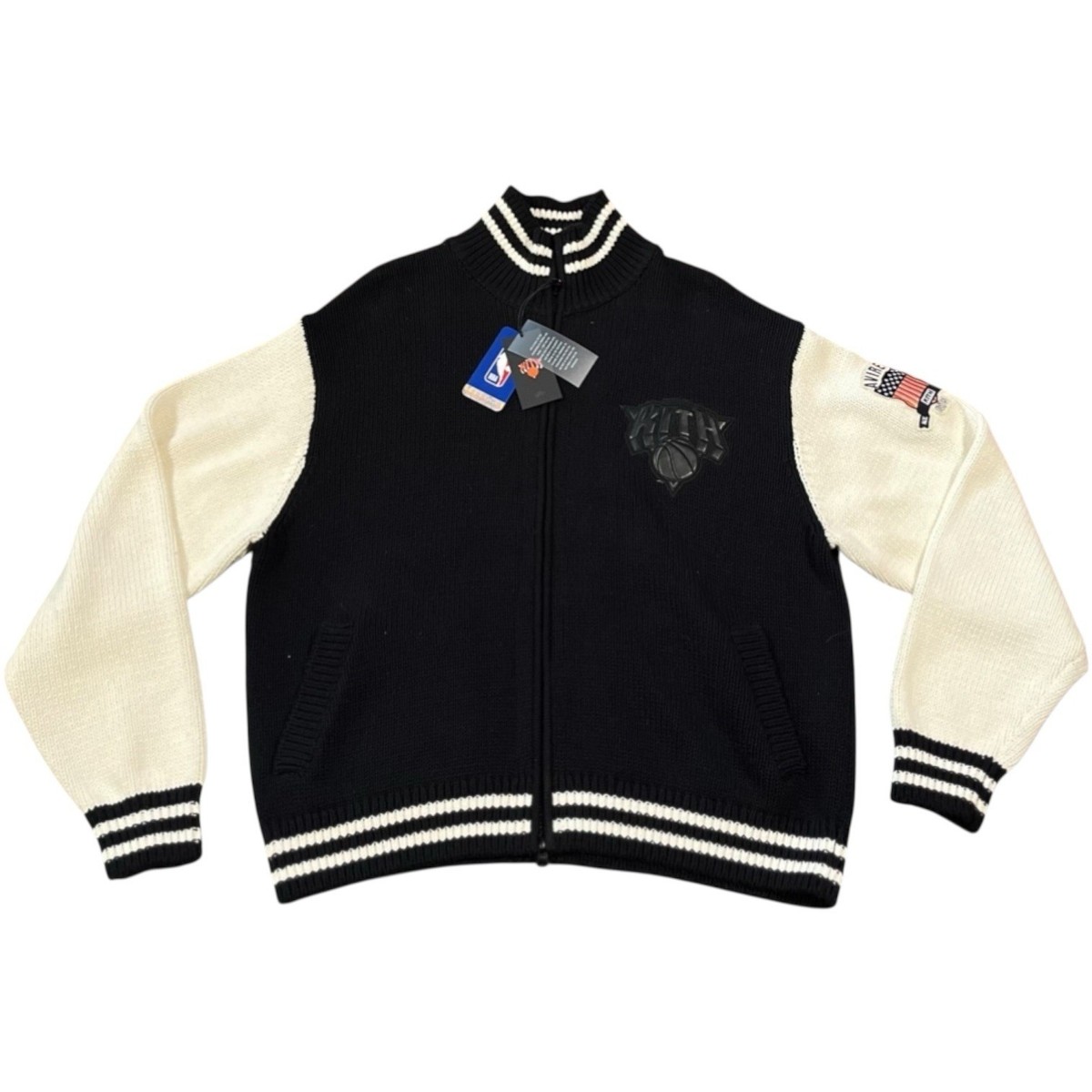 Kith AVIREX for the New York Knicks Wyona Full Zip Sweater Mens