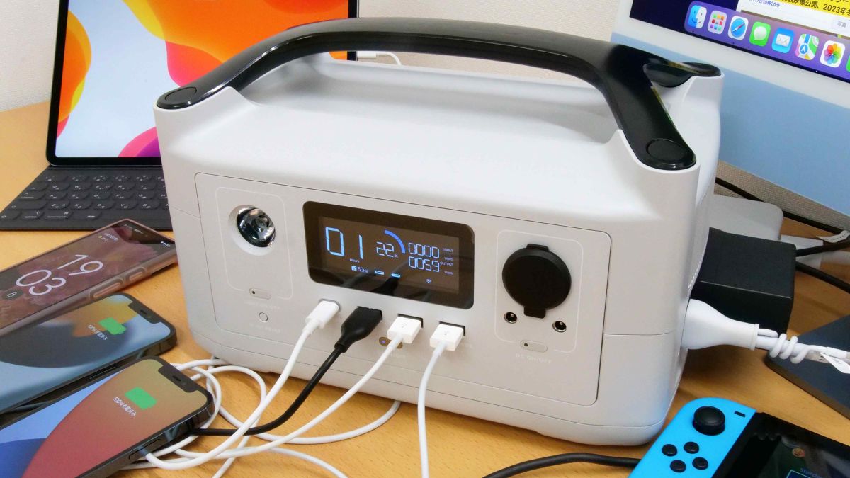 小型軽量ポータブル電源「RIVER Plus」の充電スピードや給電能力を徹底