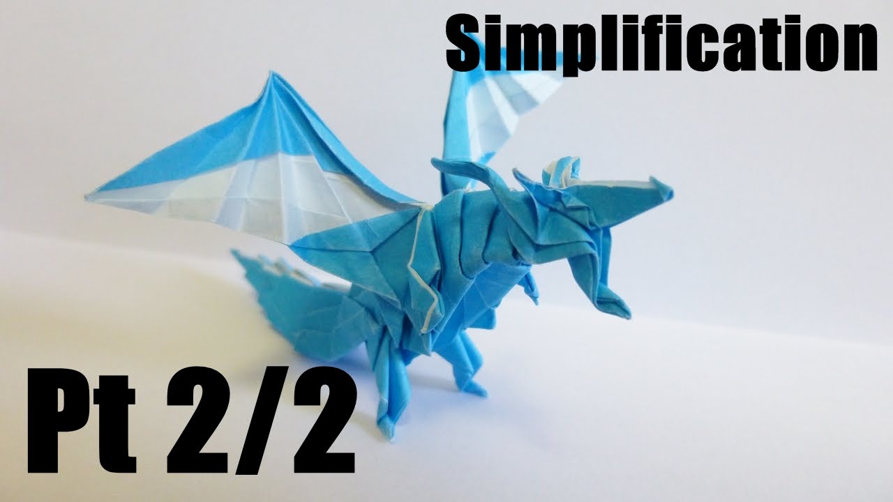 Origami Fiery Dragon 折り紙 折り方 ドラゴン 【簡略化】 - YouTube