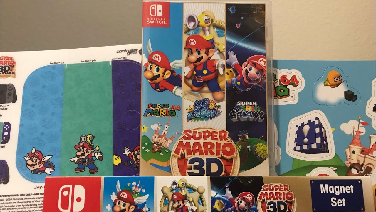 Super Mario 3D All Stars Unboxing + Pre-order Bonuses from Target