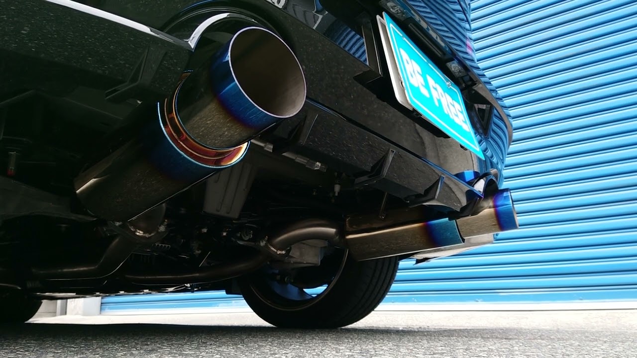 BE FREE RZ34 フェアレディZ オールステンマフラー 砲弾 チタン発色