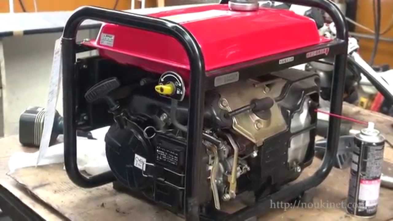 メンテナンス】ホンダ発電機Holiday EP600H 点検管理 - YouTube