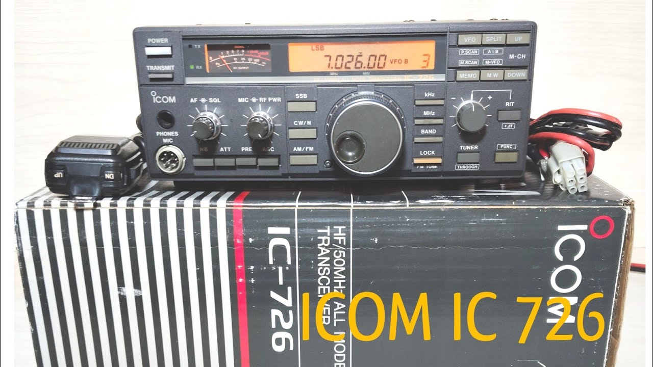 RADIO ICOM IC 726 DUSBOX - YouTube