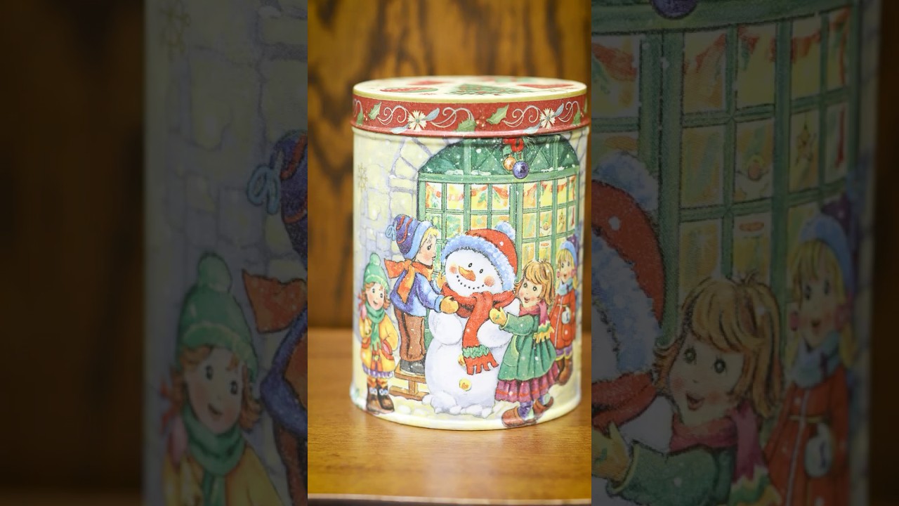 クリスマスのリメイク缶》 #diy #デコパージュ #リメイク