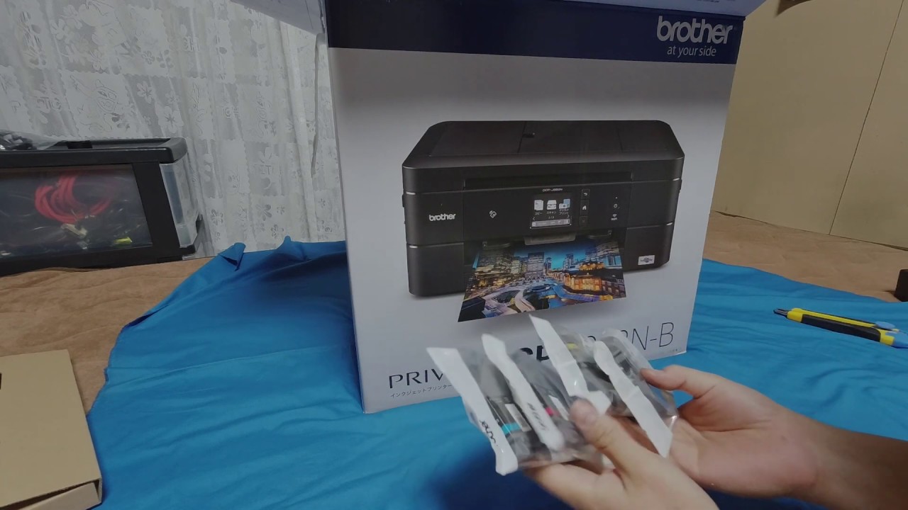ブラザーインクジェットプリンター[DCP-J982N-B] 開封 - YouTube