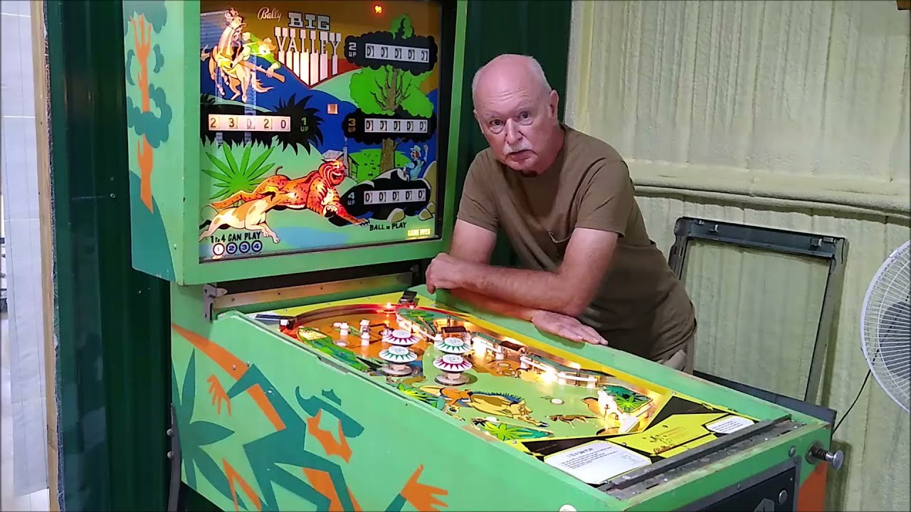 1970 Bally Big Valley pinball game - YouTube