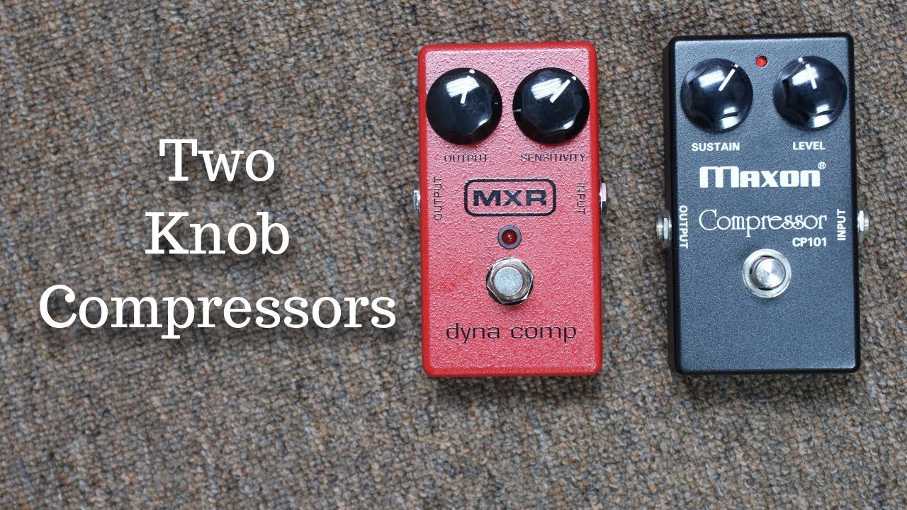 TWO KNOB COMPRESSORS: MXR Dyna Comp vs Maxon CP101 Compressor
