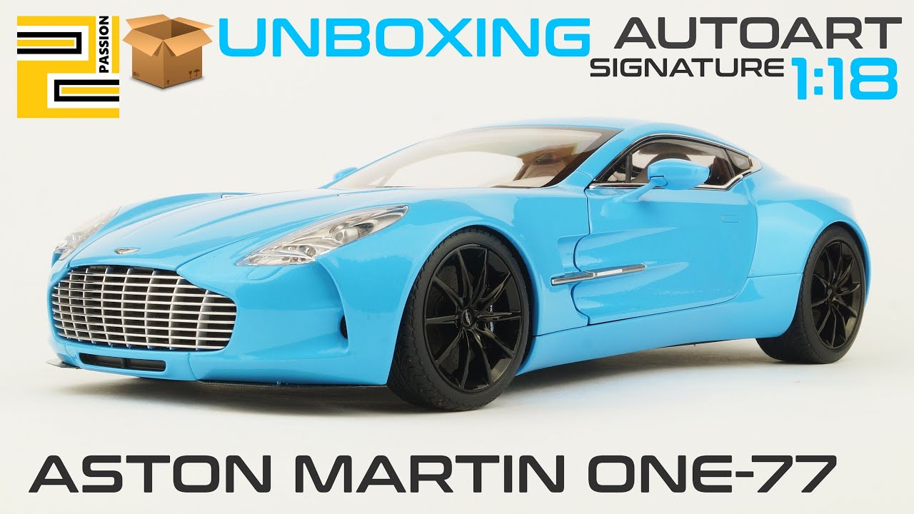 Unboxing] Aston Martin One-77 1:18 AUTOart Signature TIFFANY BLUE