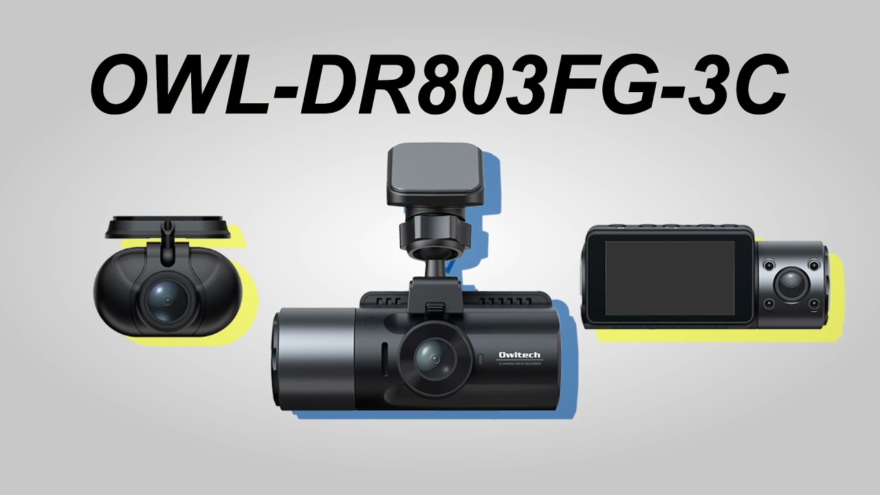 3カメラドライブレコーダー「OWL-DR803FG-3C」 - YouTube