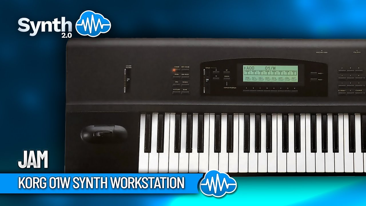 KORG 01W SYNTH WORKSTATION | jam - YouTube