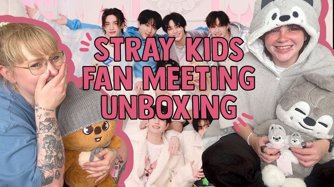 stray kids merch unboxing! (5th fan-meeting group order) - YouTube