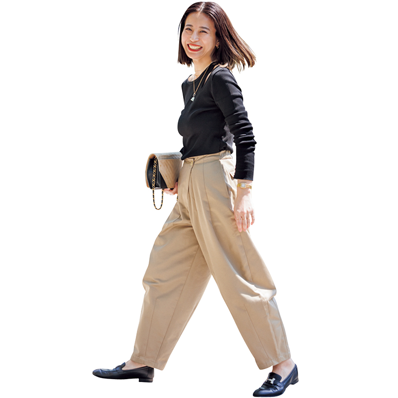 Nala コクーン チノパンツ ブラック L Nala コクーン チノパンツ