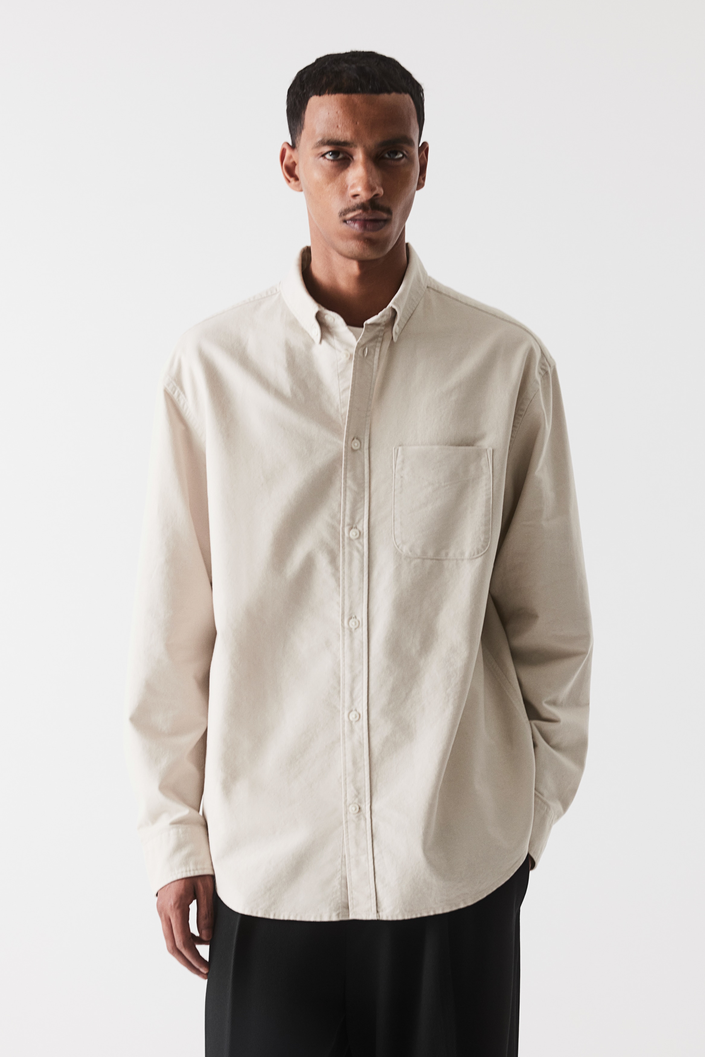 epa half oxford shirt サックス