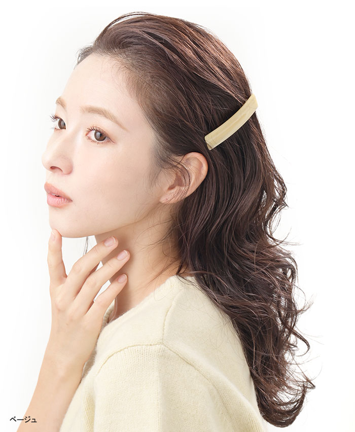 カラースクエアバレッタ H7822 | ヘアアクセサリー,バレッタ