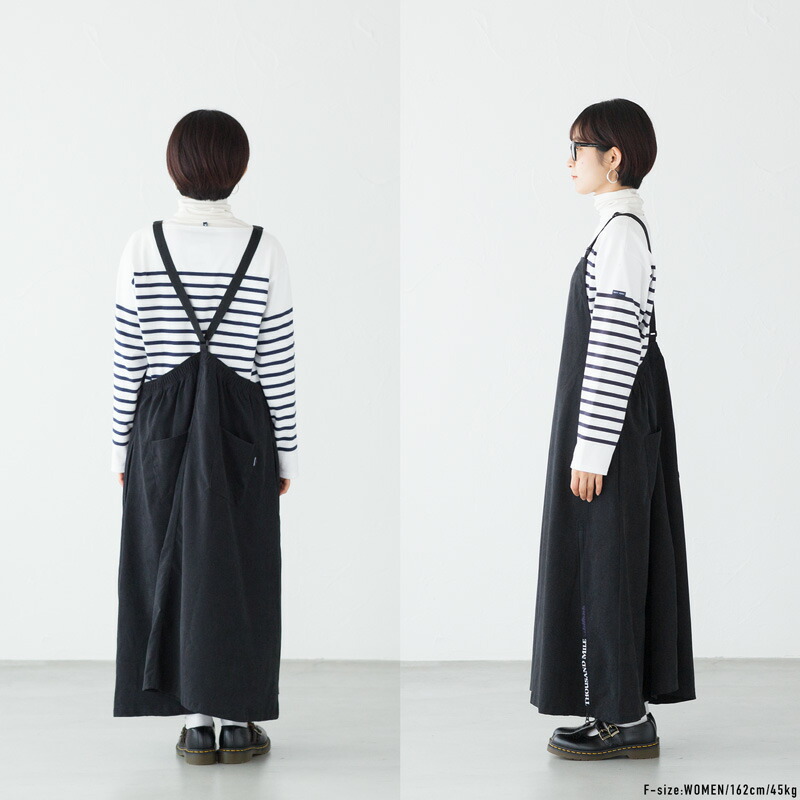 サウザンドマイル サロペット スカート 21W コーデュロイ THOUSAND