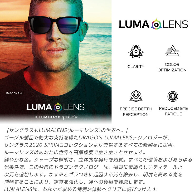 正規品 DRAGON ドラゴン サングラス SESH ロブマチャド ルーマレンズ