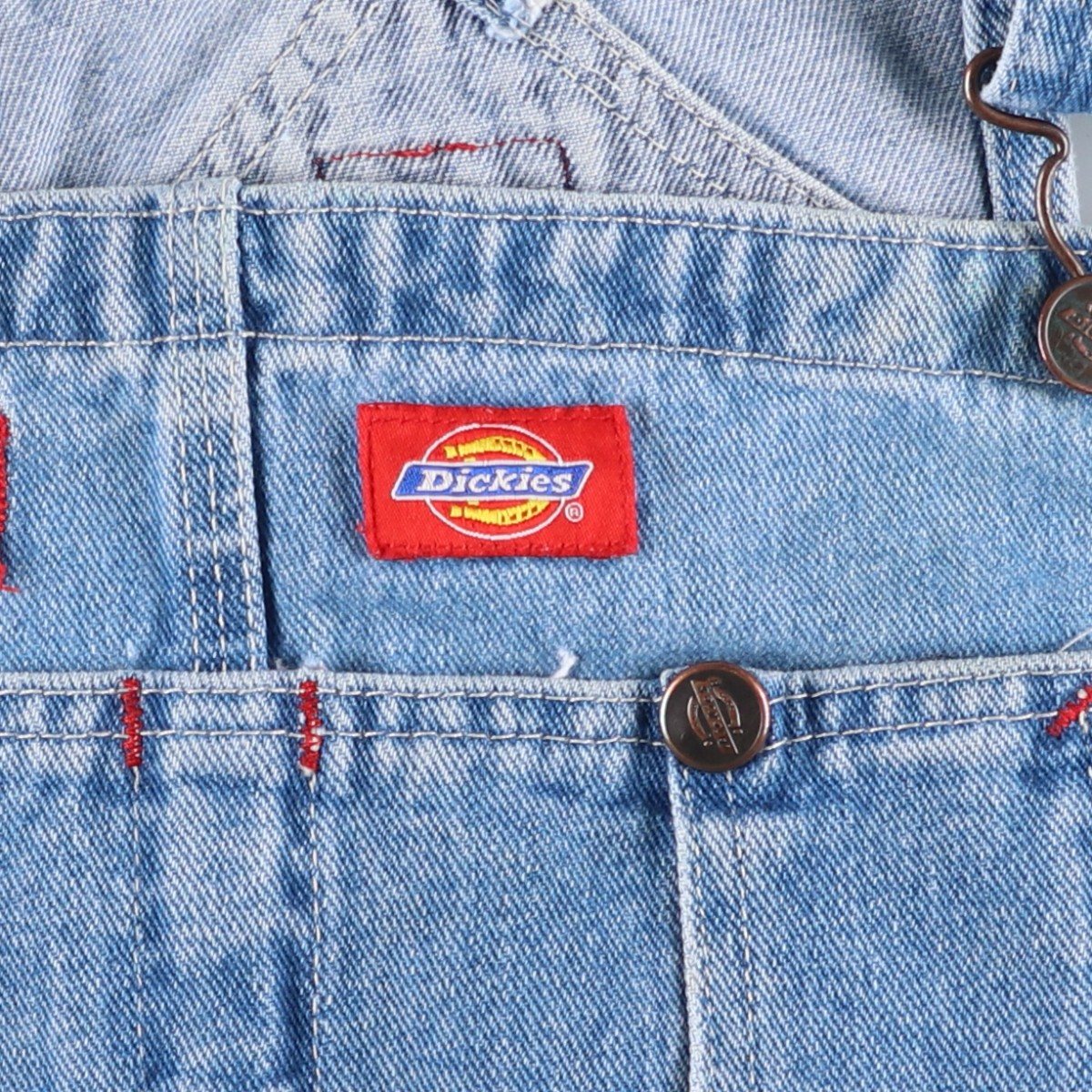 古着 ビッグサイズ ディッキーズ Dickies デニムオーバーオール メンズ