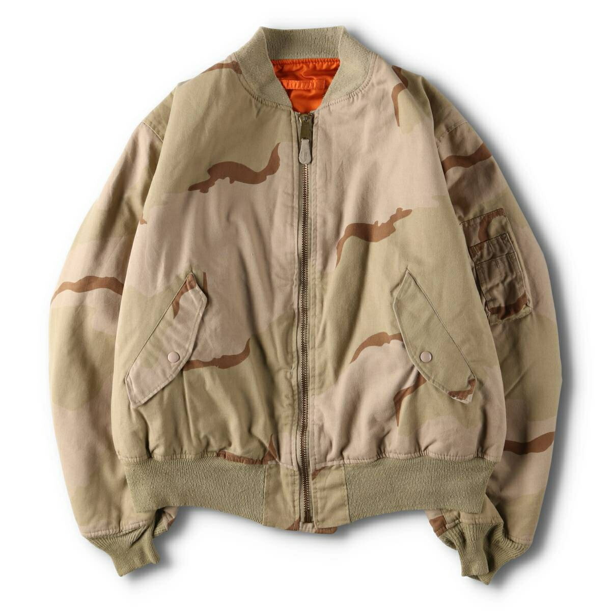 古着 80～90年代 民間品 アルファ ALPHA MA-1タイプ 迷彩柄 3C