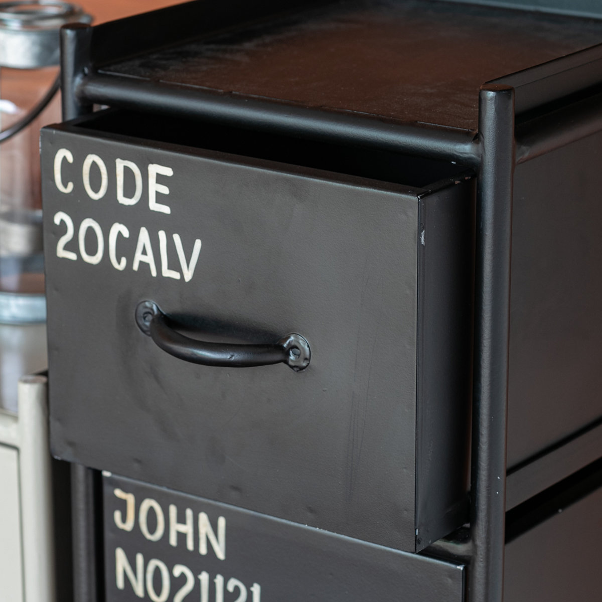 楽天市場】スチールチェスト 縦型 幅85cm 引出し12杯 インダストリアル