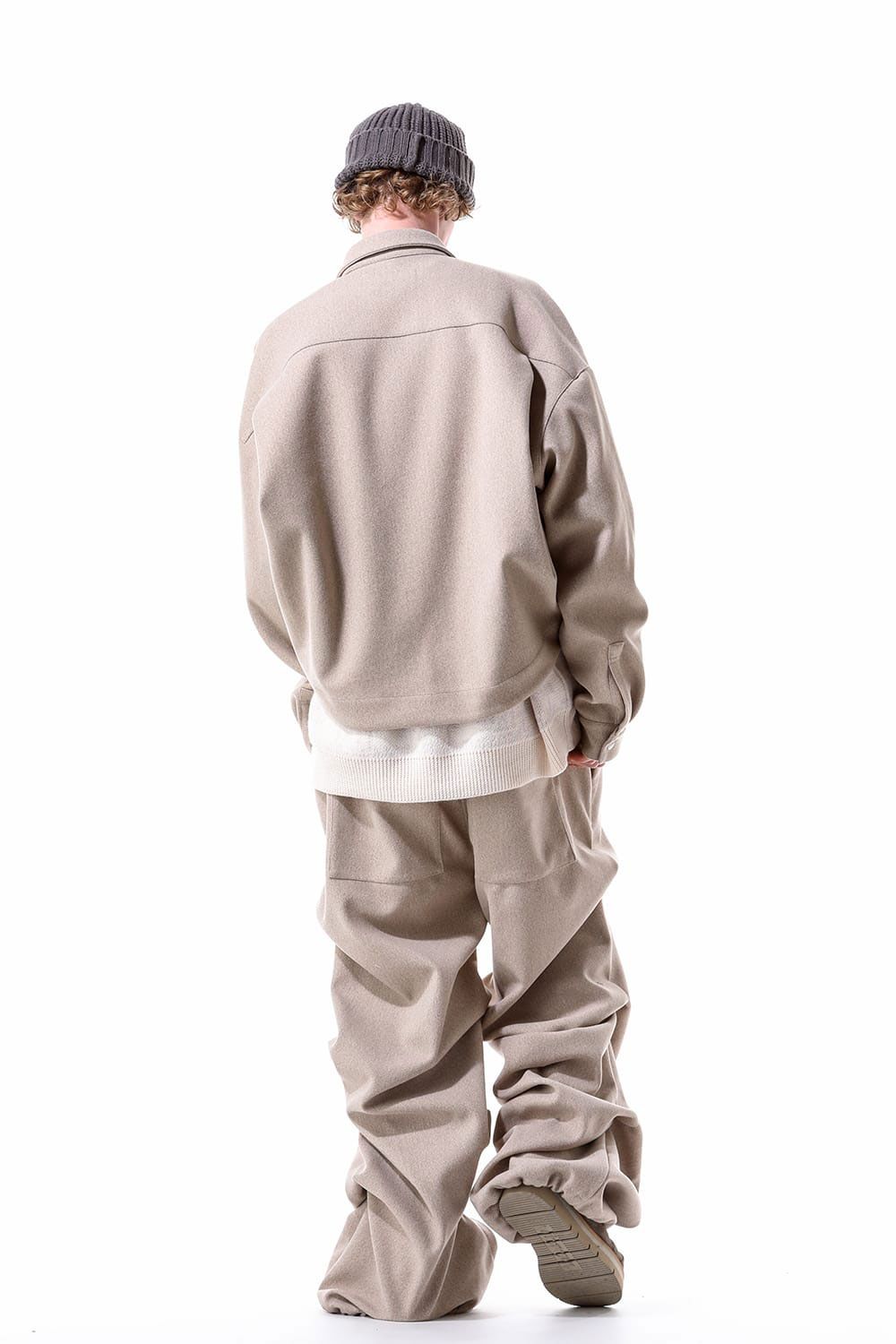 A.F ARTEFACT - タックワイドパンツ / Tuck Wide Pants / ベージュ