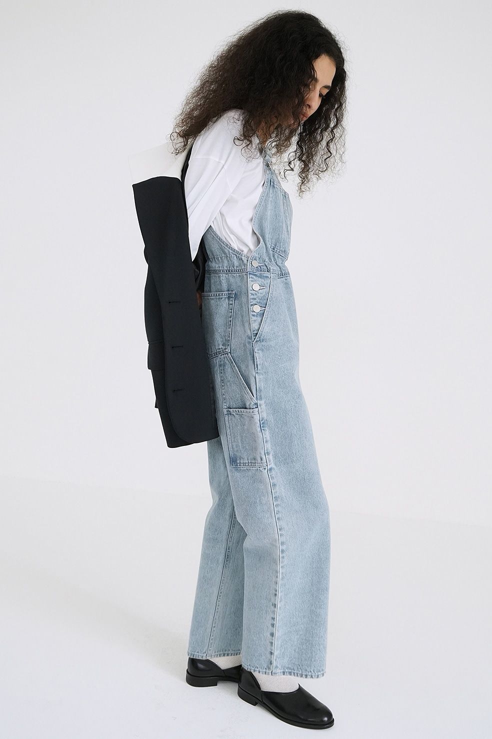 CLANE - オーバーオール - WAIST ADJUST OVERALLS - BLUE | ADDICT WEB
