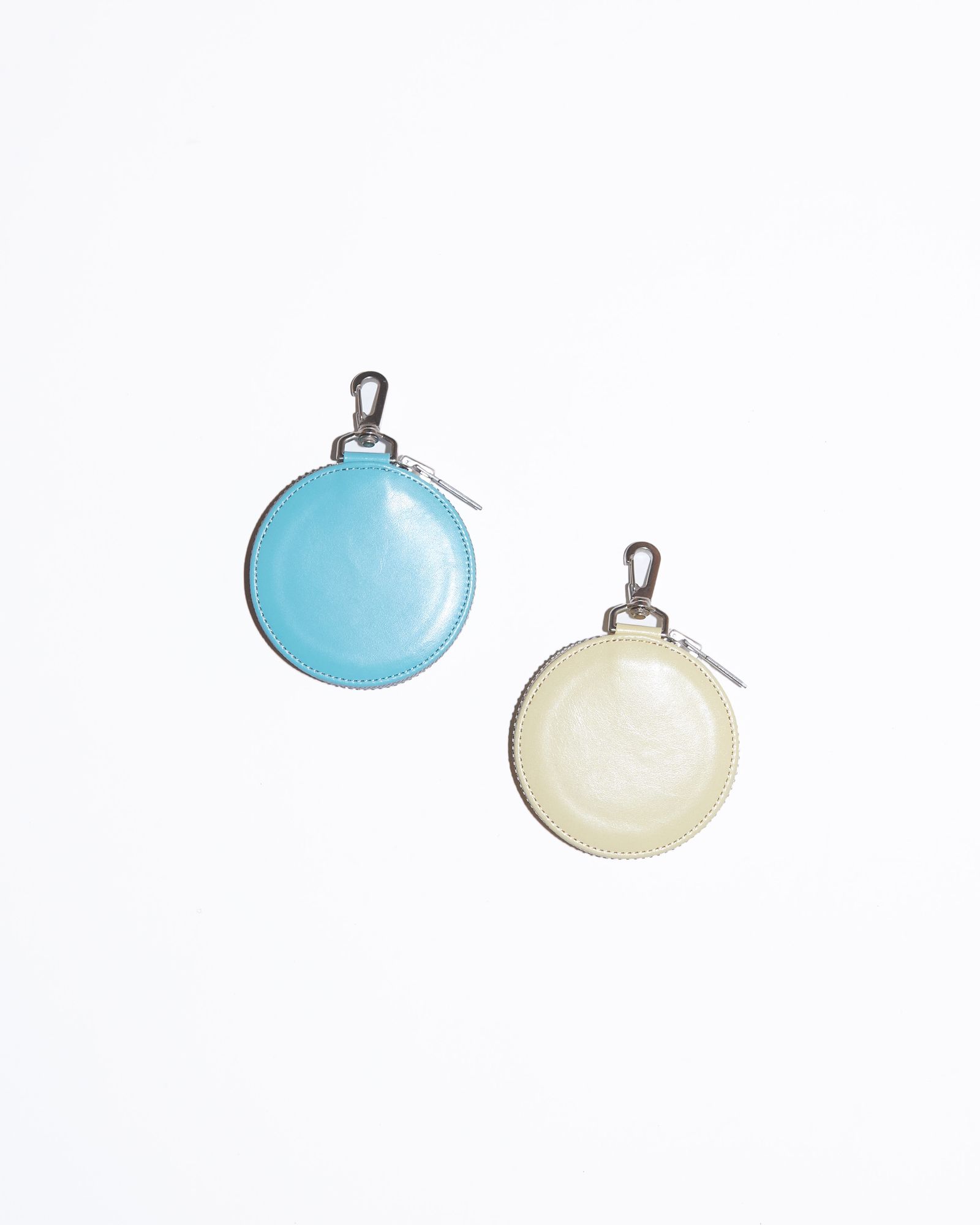 blackmeans - サークルポーチ (レザー コインケース) / TURQUOISE