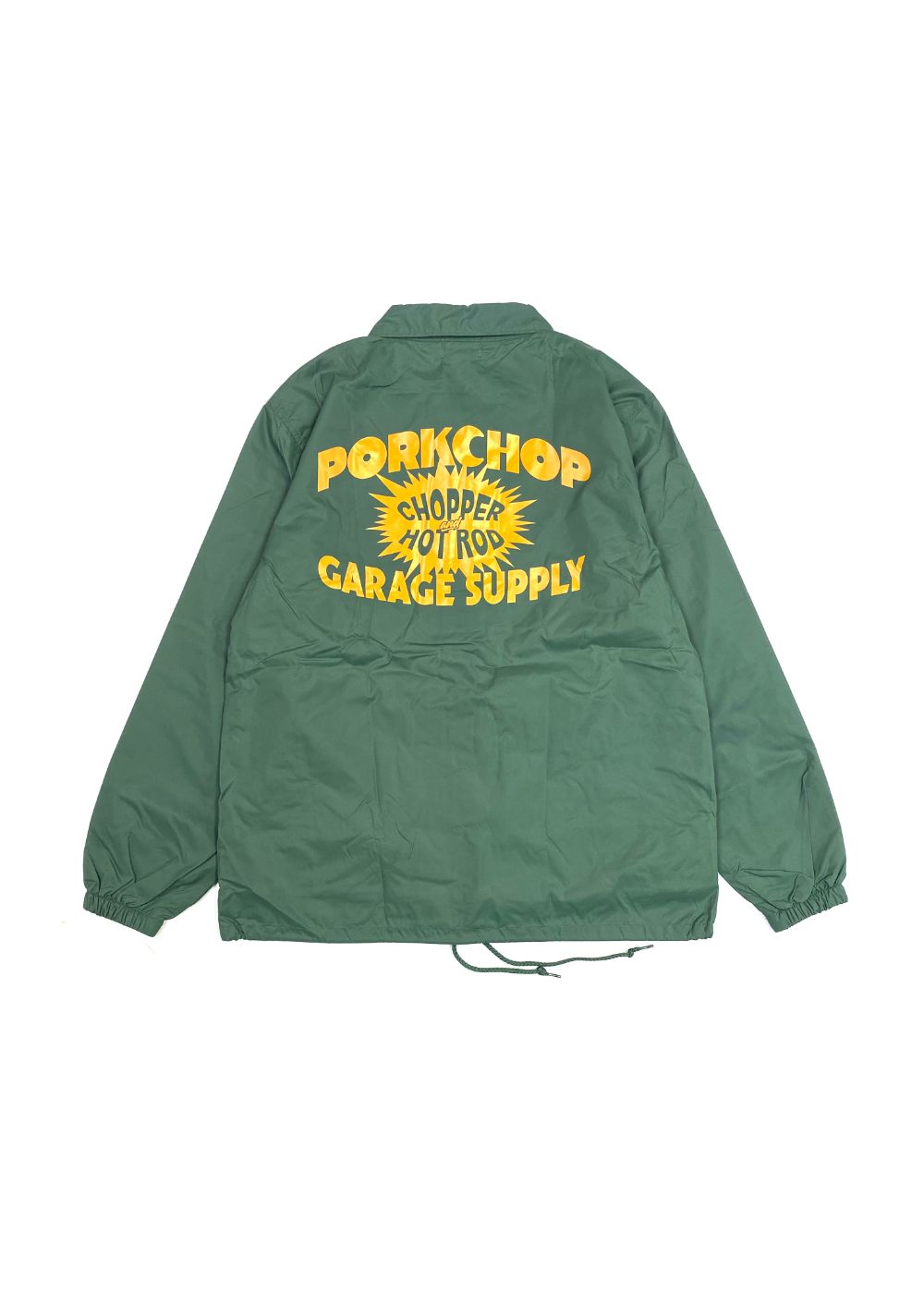PORKCHOP GARAGE SUPPLY - BOMB COACH JKT (GREEN) / プリント コーチ