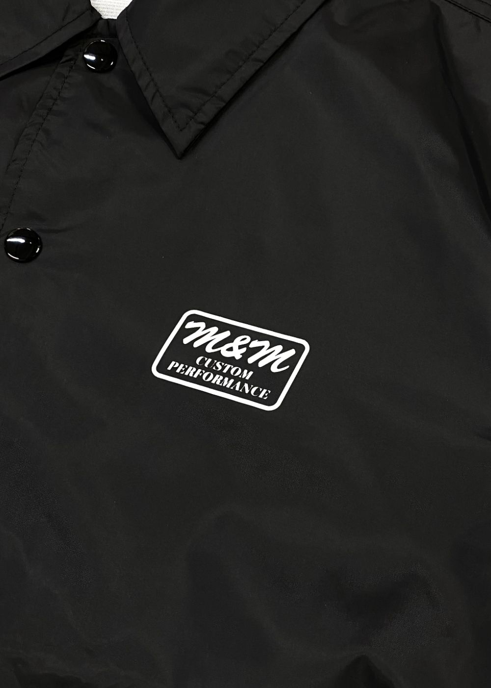 M&M CUSTOM PERFORMANCE - Coach Jacket (BLACK) / プリント コーチ