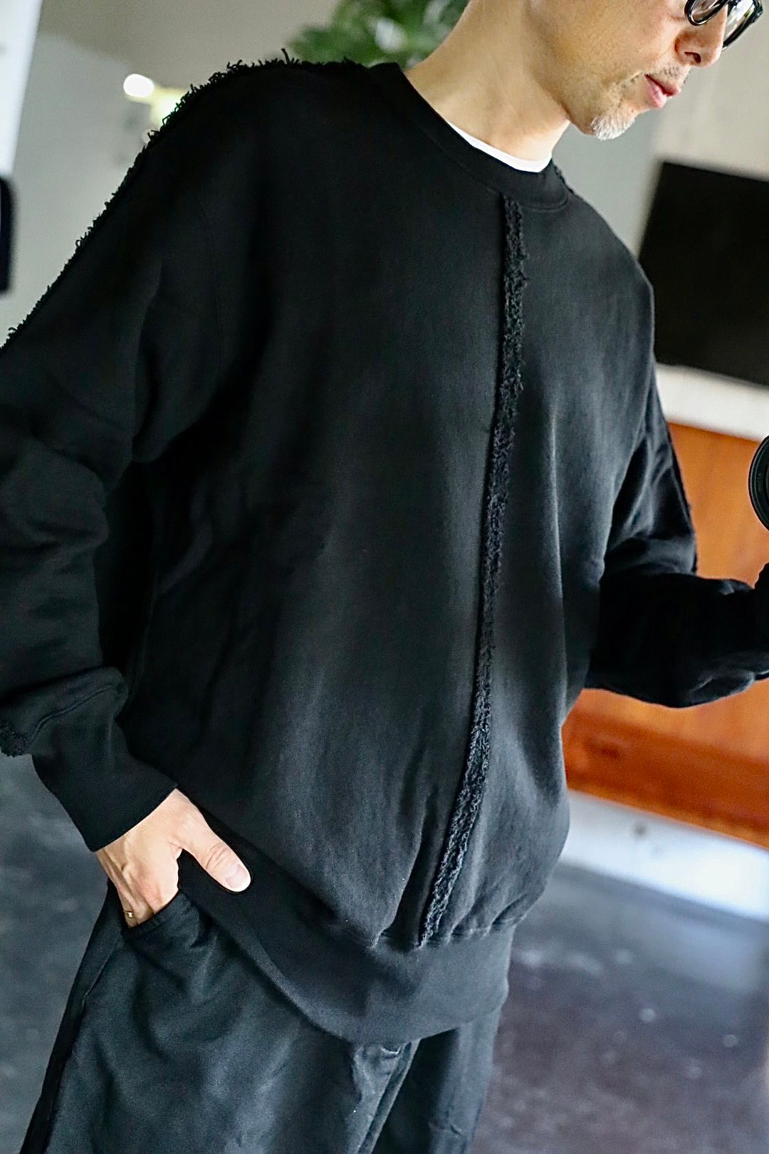 COMME des GARCONS HOMME 綿裏毛製品洗いスウェットスタイル.2025.9.5