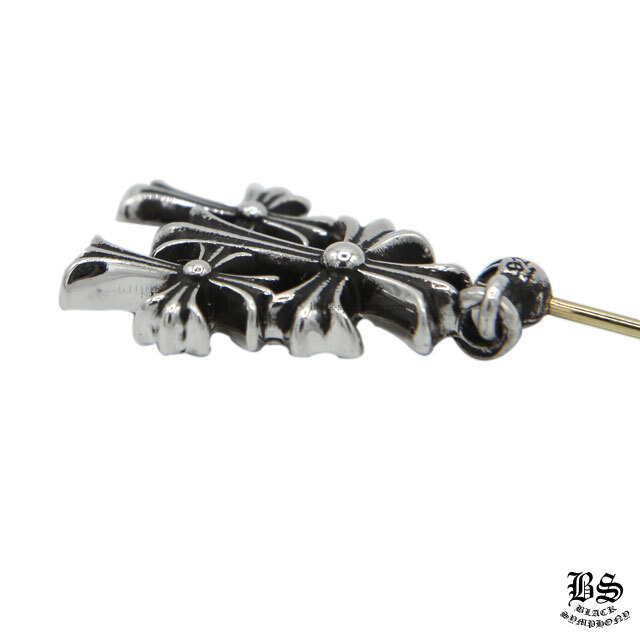 クロムハーツ3CHクロスドロップイヤリング(ピアス)（ピアス）|クロム