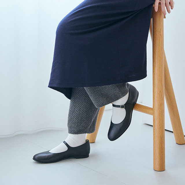 重ね着ニットパンツ 鹿の子編み｜衣料品｜中川政七商店 公式サイト