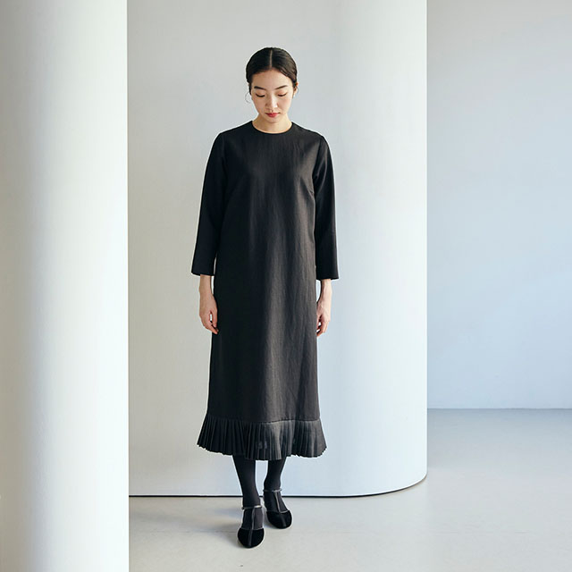 リネンコットンの重ね襞(ひだ)ワンピース｜衣料品｜中川政七商店 公式
