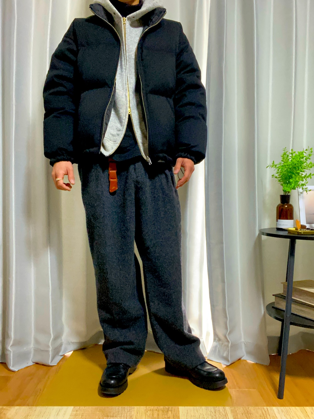 LIDNM（リドム）の「WOOL FLEECE TUCK PANTS（スラックス）」 - WEAR