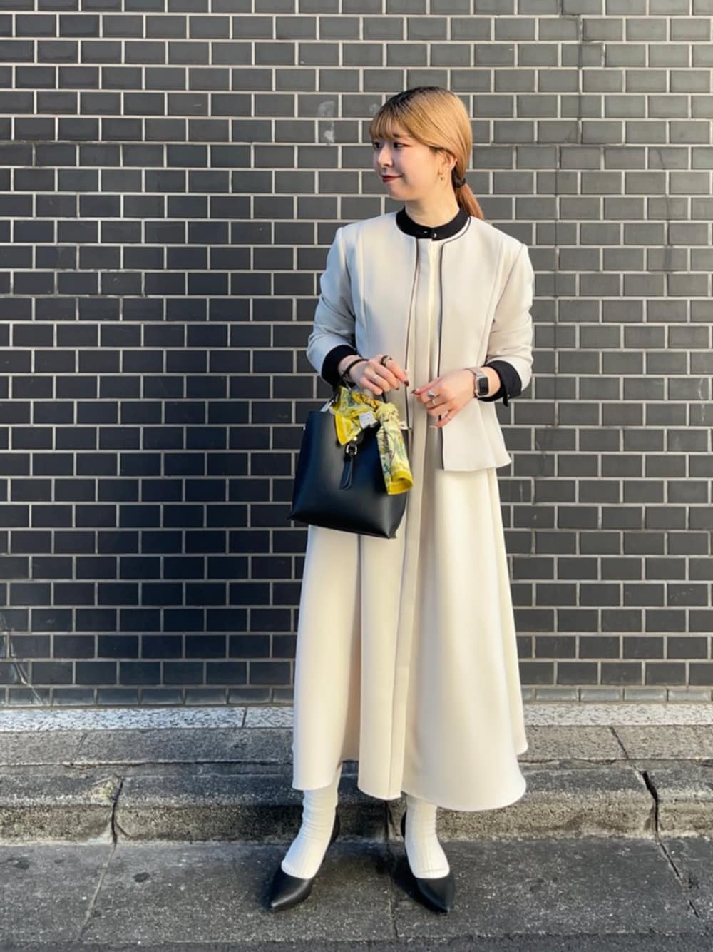 SHIPS any:〈洗濯機可能〉ダブルクロス Aライン シャツワンピースを