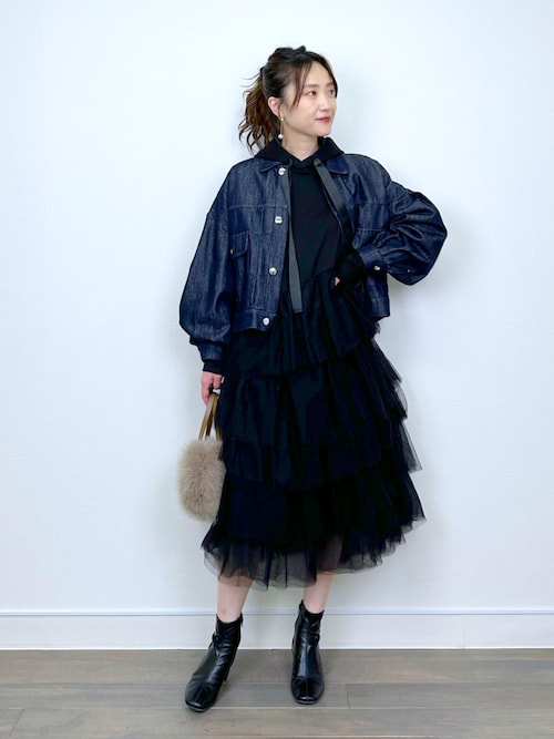 PICCIN PERLA ワンピース ティアードチュールダンボールワンピース