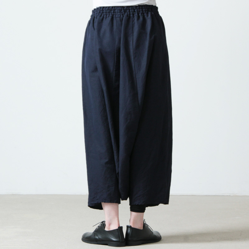 FACTORY (ファクトリー) 綿麻サルエルパンツ（シワ加工）