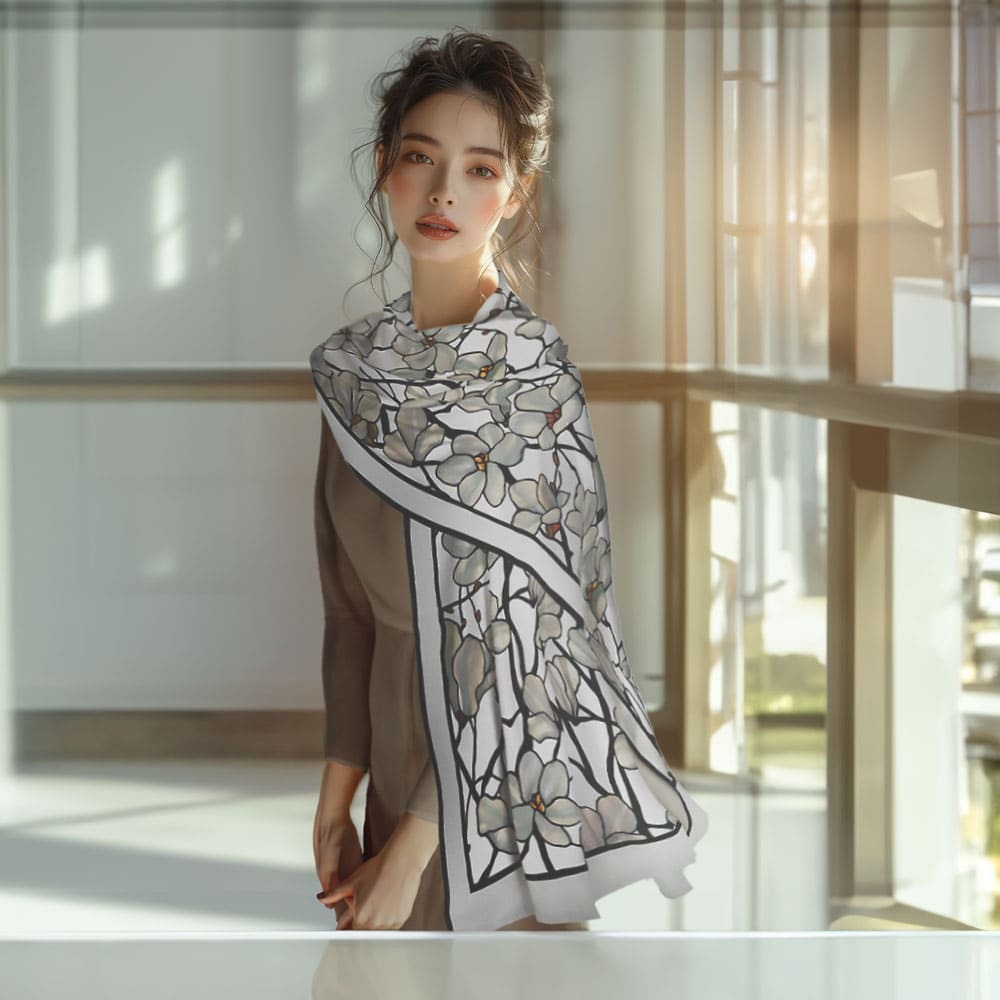 ルイス C ティファニー ショール ブランド シルクブレンド レディース