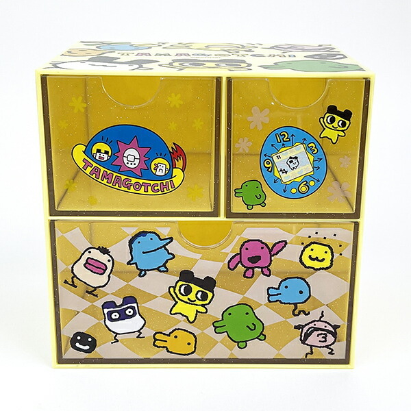 たまごっち キャラチェスト イエロー 小物入れ 収納 引き出し