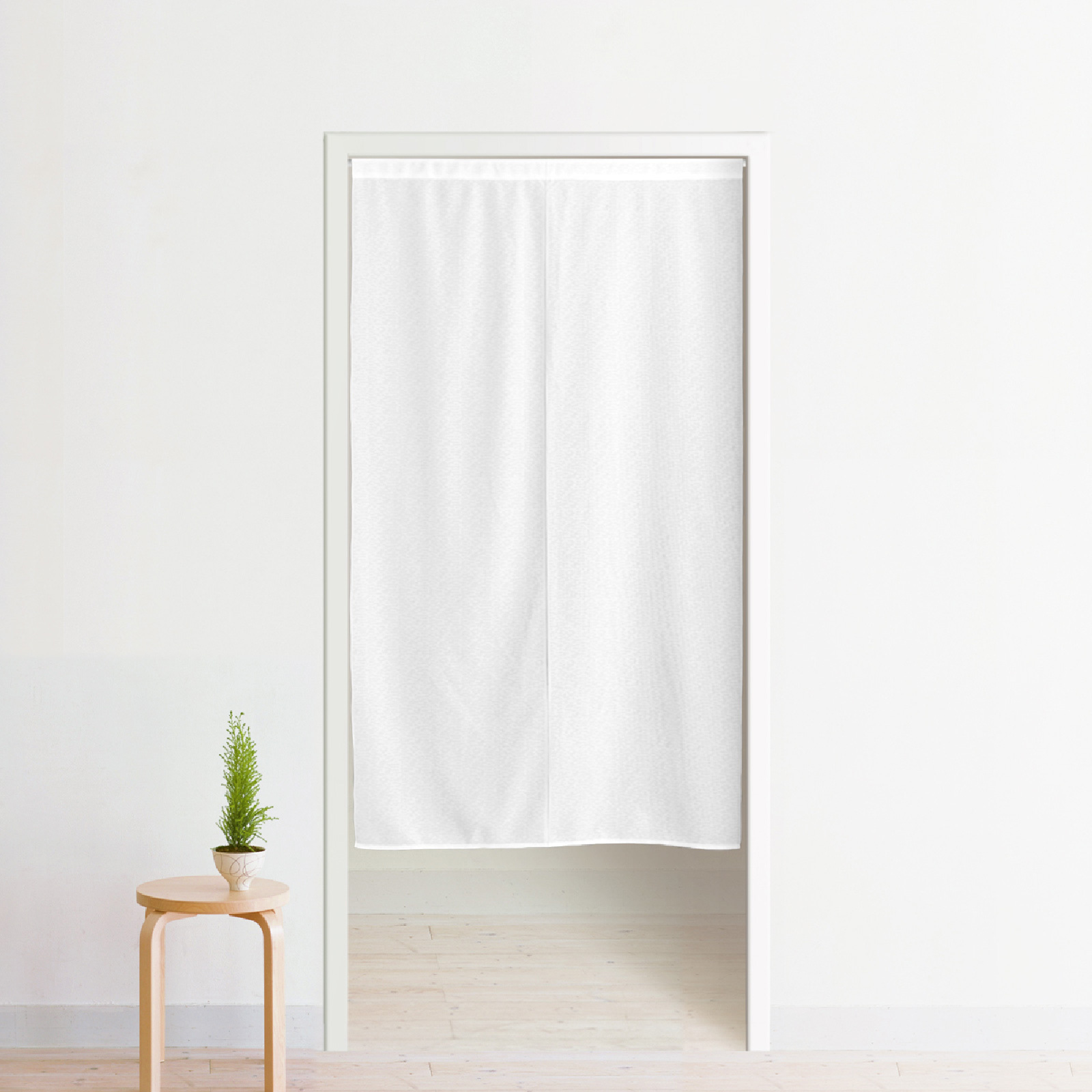 のれん レース ホワイト 白 ミラーレース 約85×150cm 暖簾 間仕切り