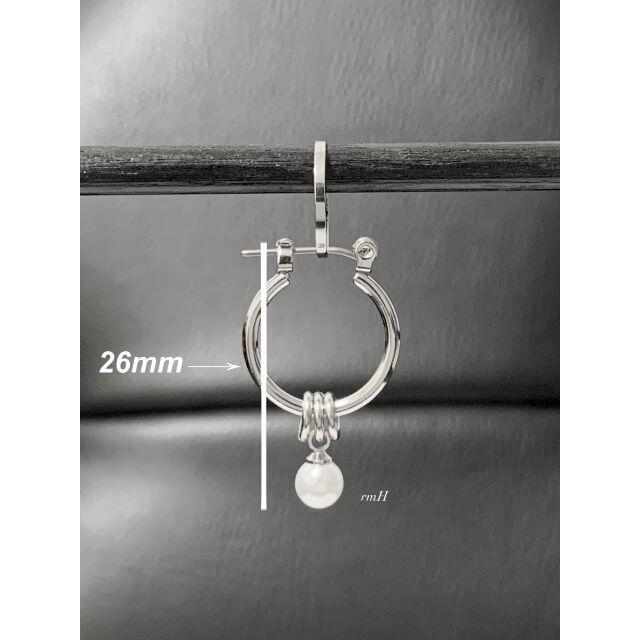 コムドット やまと 着用タイプ!!【ワンポイントパールピアス 1個】の