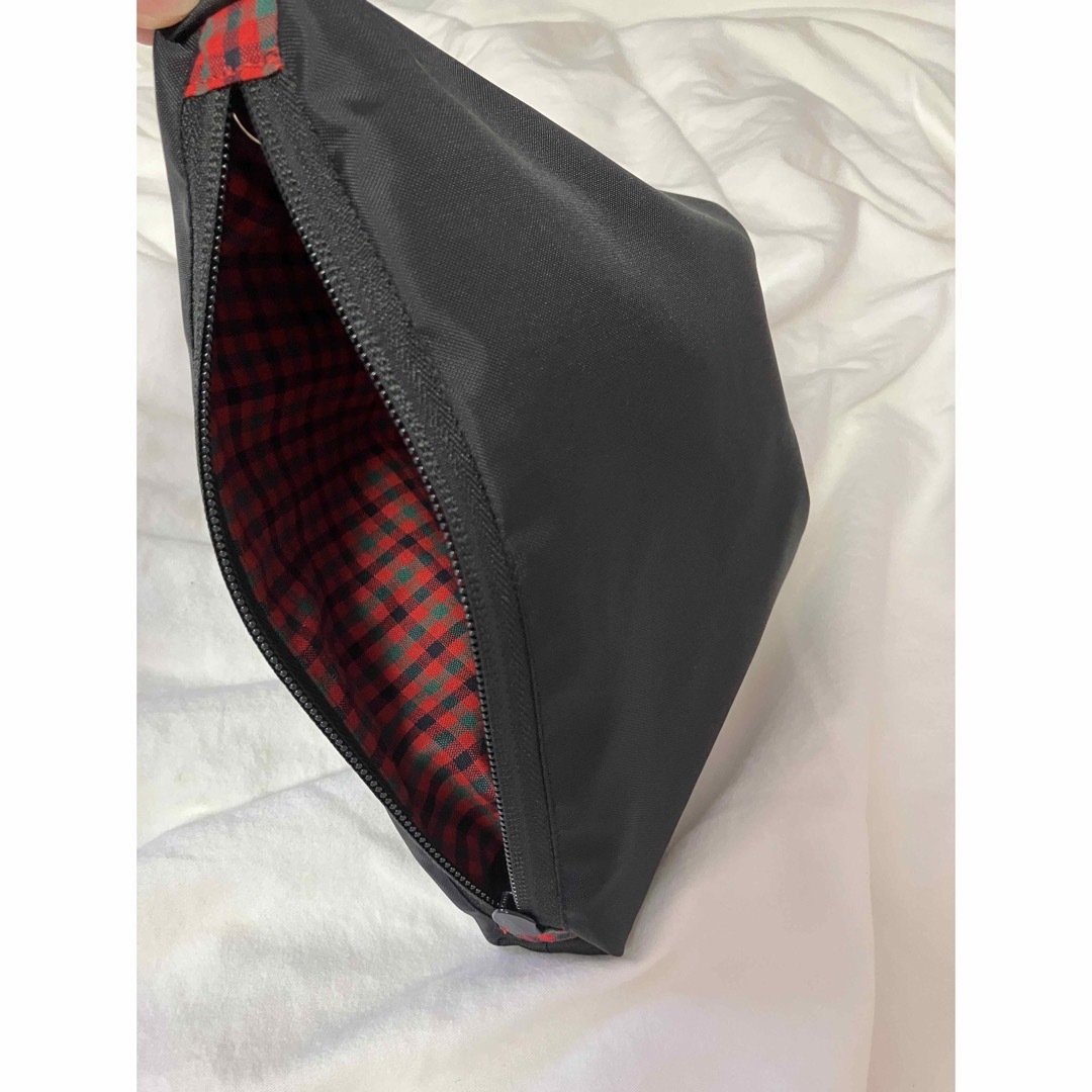 ファミリアチェック 舟形 ポシェット ママバッグ ナイロン 小さめ 公園