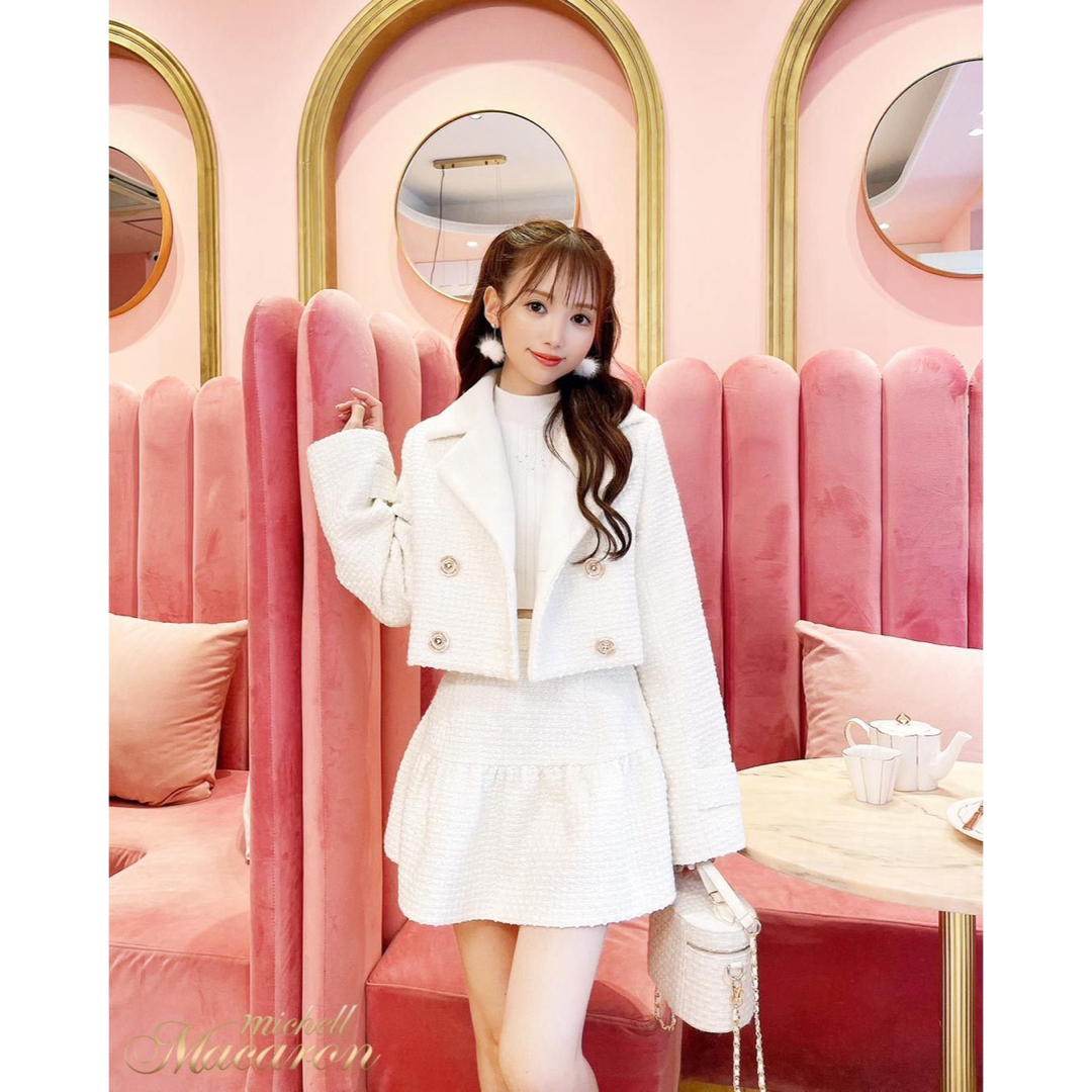 michellMacaron - 新品未使用 ミシェルマカロン ツイードフレア